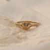 New Fashion Gold Plated Stainless Steel Rings For Women Heart Ring Jewelry Accessories Size 6-11