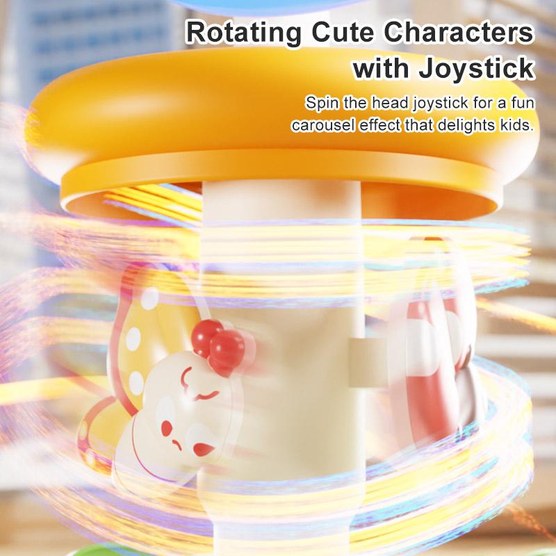LEZA BABY New Arrivals Baby Press Spin Toy, Cute Cartoon Sensory Fidget Toy for Toddlers Early Development & Activity Bulk