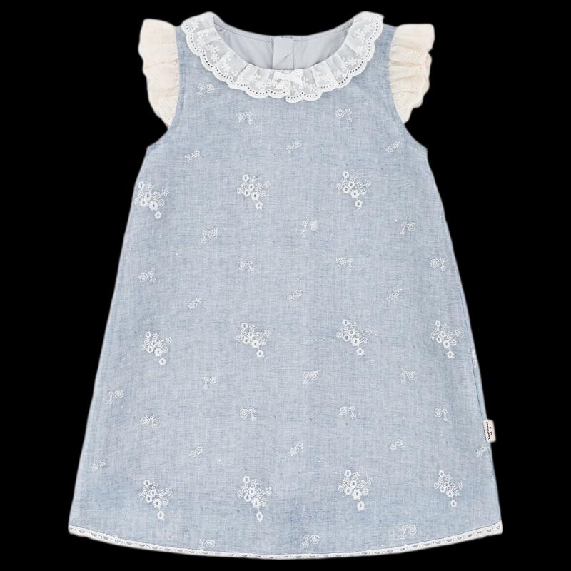 Youyou Girls' Sweet Ruffle-Sleeve Summer Princess Dress