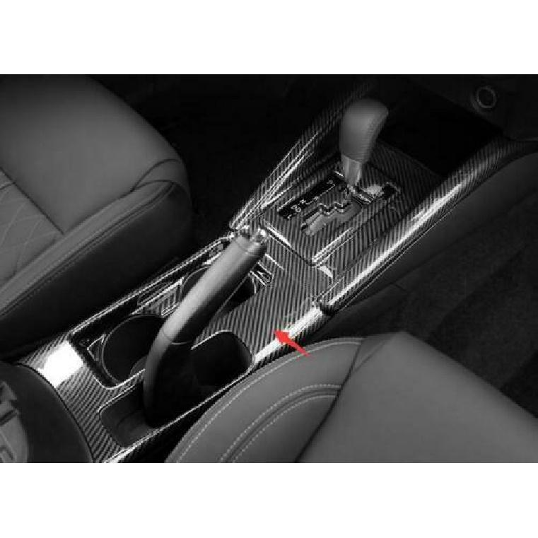 Carbon Fiber Front Water Cup Cover Trim For Mitsubishi Outlander Sport 2020-2024