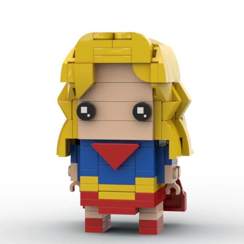 MOC Small-Particle Square-Head Series Wonder Woman Model – Educational Building Blocks, Collectible Figure, Gift & Decorative Piece