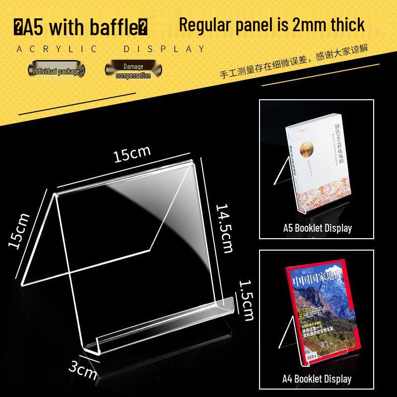 Transparent Acrylic Book Stand and Display Holder