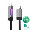 RGB Fast Charging Cable 100W 6A USB Type C Charge Cable with RGB Ambient Light
