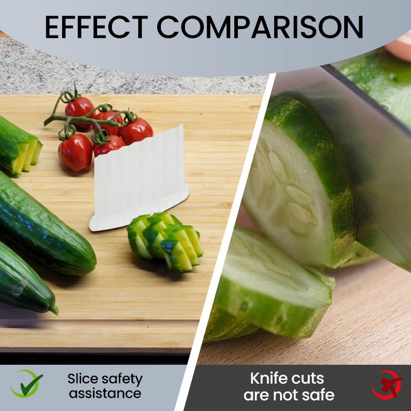 Crinkle Cutter Blade Cucumber Fry Cutter Stainless Steel Vegetable Potato Wavy Chopper Knife French Fry Slicer For Carrot Onion