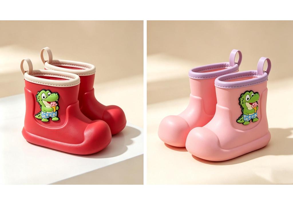 Children's Non-Slip Waterproof EVA Rain Boots - Soft, Breathable Baby Outdoor Footwear