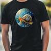 T-Shirt Herren Schnecke Portrait Motiv Baumwolle Größe XS bis 5XL