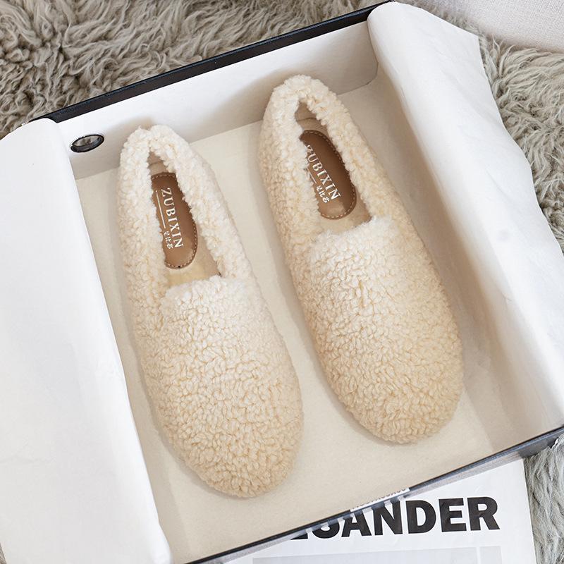 

Женские мохнатые лоферы из бархата и овечьей шерсти на осень/зиму 2025 года, большие размеры 41-43. 42 абрикосовый