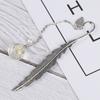 Flower Specimens Bookmark Pendant Metal Book Mark School Office Supply