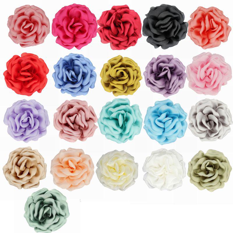 Elegant 3D Satin Fabric Brooch - Large Floral Pin for Sweaters and Suits (10cm)