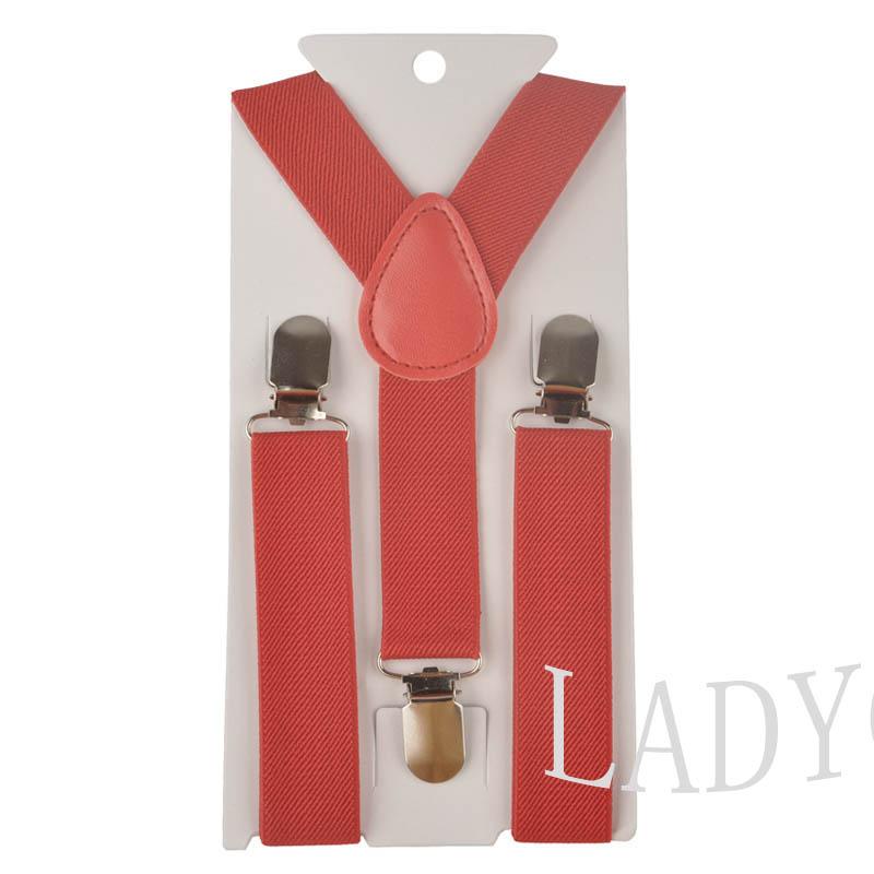 Soild Color Children Belt Baby Boys Girls Suspenders Clip-on Y-Back Braces Elastic Kids Adjustable suspenders suspenders