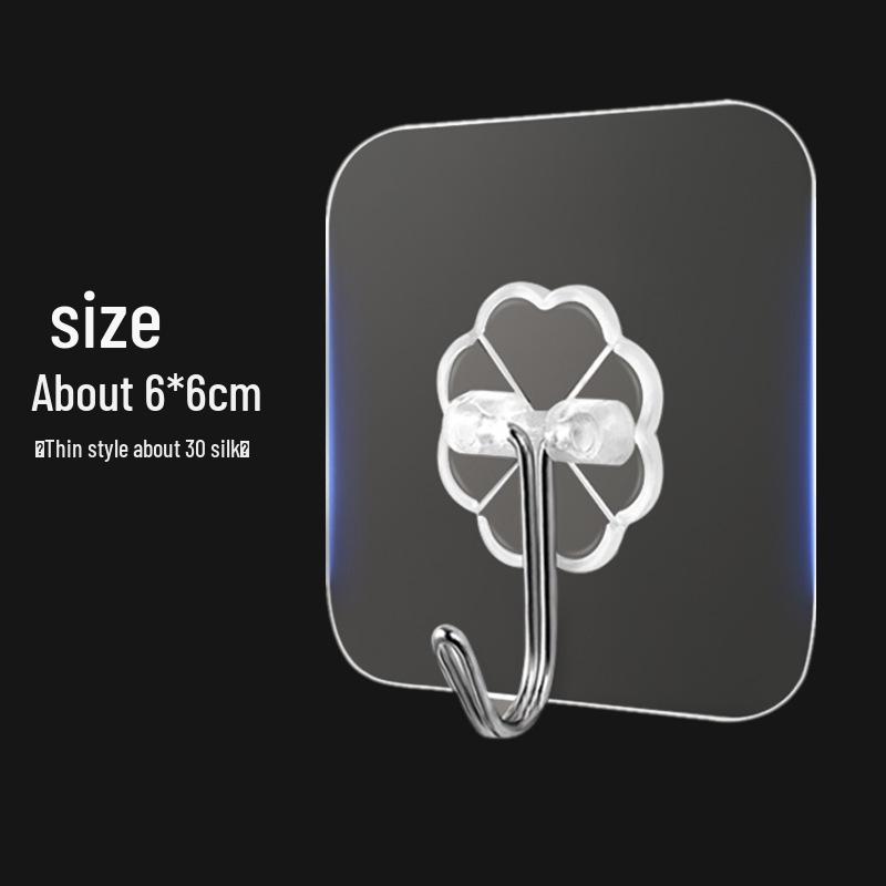 

Прозрачные самоклеящиеся настенные крючки без следов для кухни и ванной