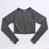 New European & American Women's Quick-Dry Yoga Set: Long Sleeve Top, Sport Vest, Tight Pants.