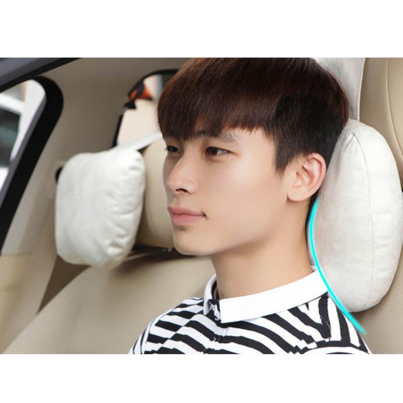 Car Headrest Neck Pillow Lumbar Support Cushion Seat Backrest Pad Car Pillow Relieve Cervical Pain