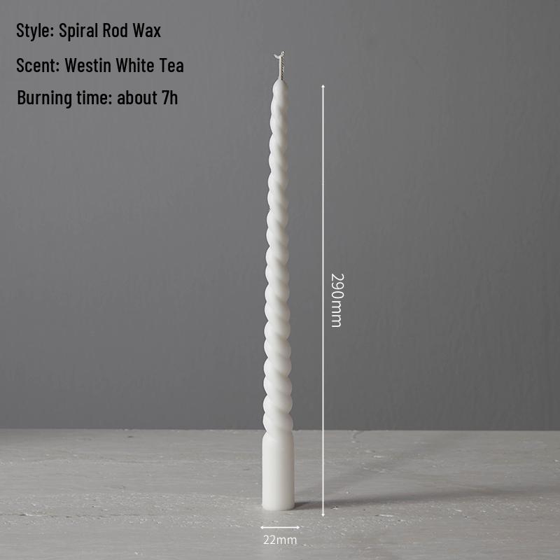 Smokeless White Retro Scented Candle for Weddings & Home Decor