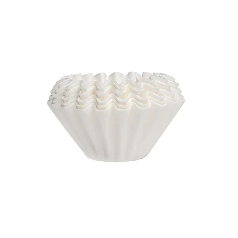 50pcs Pour Over Coffee Filter Papers 50 Sheets; Fits B75 Coffee Dripper & 1-2 Cups Wave Dripper Coffee Filter Papers