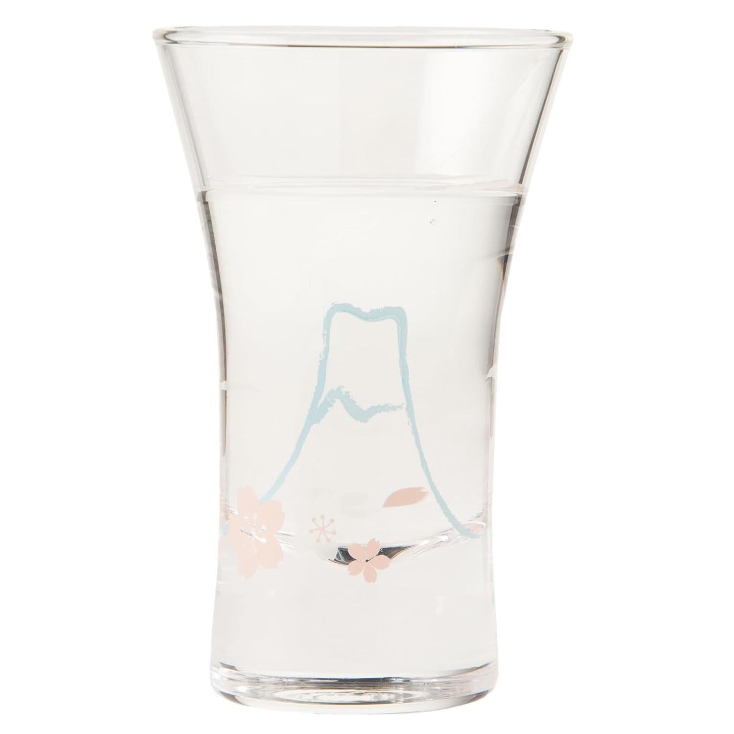 

Toyo Sasaki Glass Sake Sakazuki Engimono Cup Mount Fuji Design 110ml Made Japan Dishwasher Safe Ochoko Hai