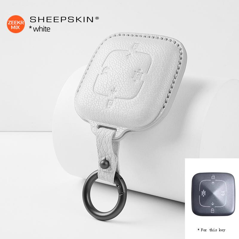 For ZEEKR 7X MIX 001 001FR 007 X 009 Zinc Alloy Car Key Case Remote Protection Cover Shell Keychain Ring Holder Fob Accessories