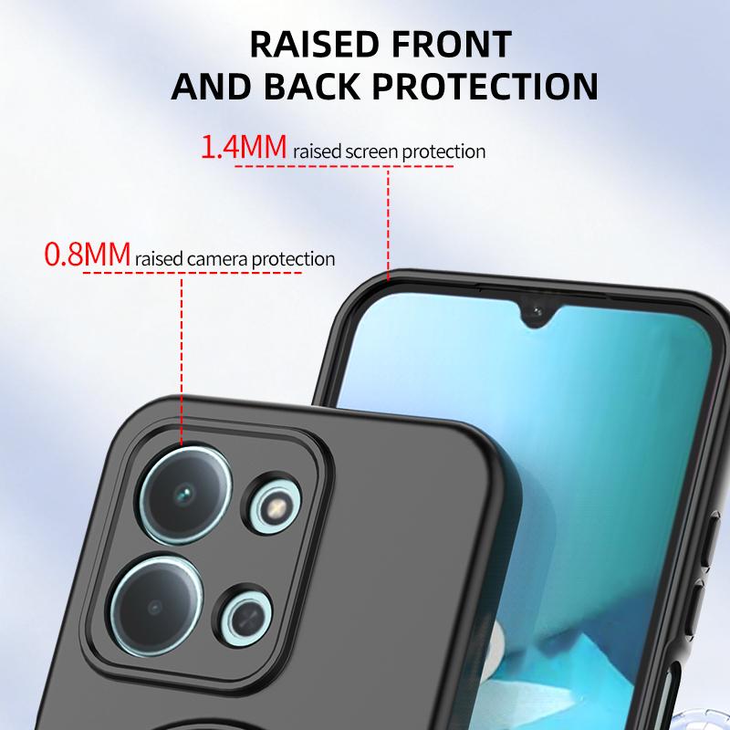 360° Rotating Magnetic Stand Phone Case For Redmi 15C 4G 5G Redmi 15 Note 15 Wireless Charging Armor Shockproof Protective Cover