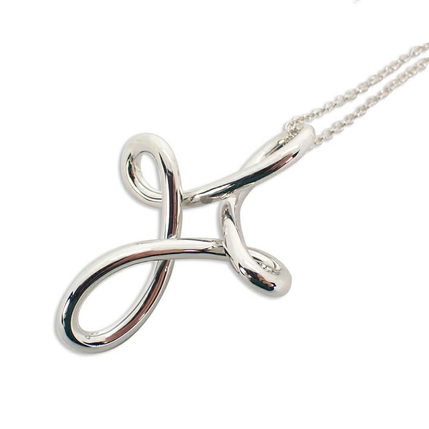 

[Used] TIFFANY/Tiffany 925 Open Cross Infinity Long Pendant [g319-19]
