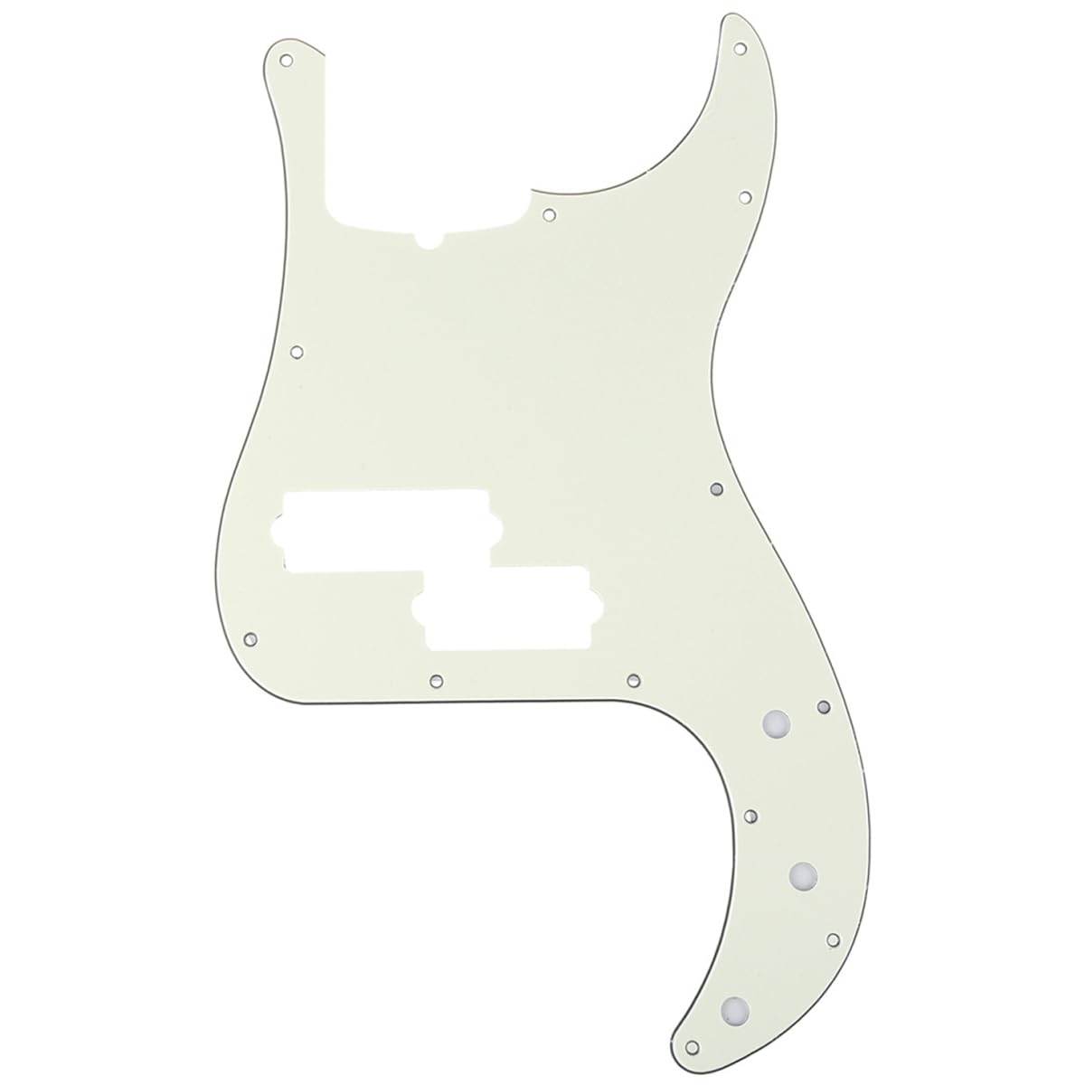 

Musiclily Pro 13-Hole Precision Bass PB Pickguard for 5-String Fender American Precision Bass, Ivory, 3-Piece Set