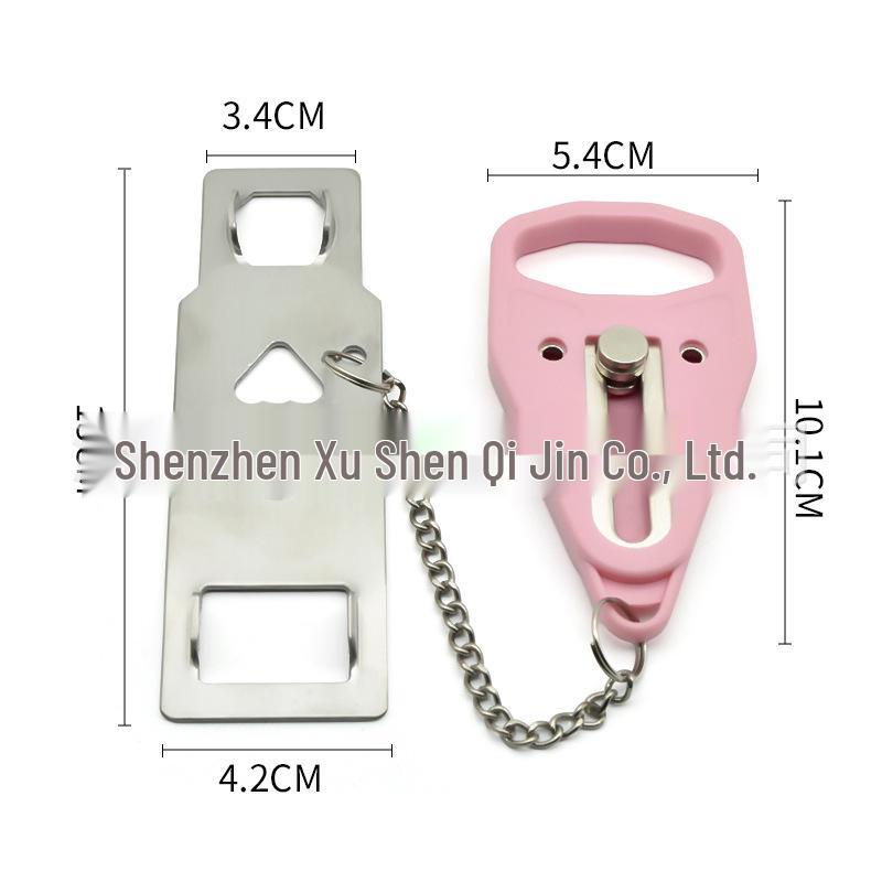 Portable Double-Headed Anti-Theft Door Lock & Stopper