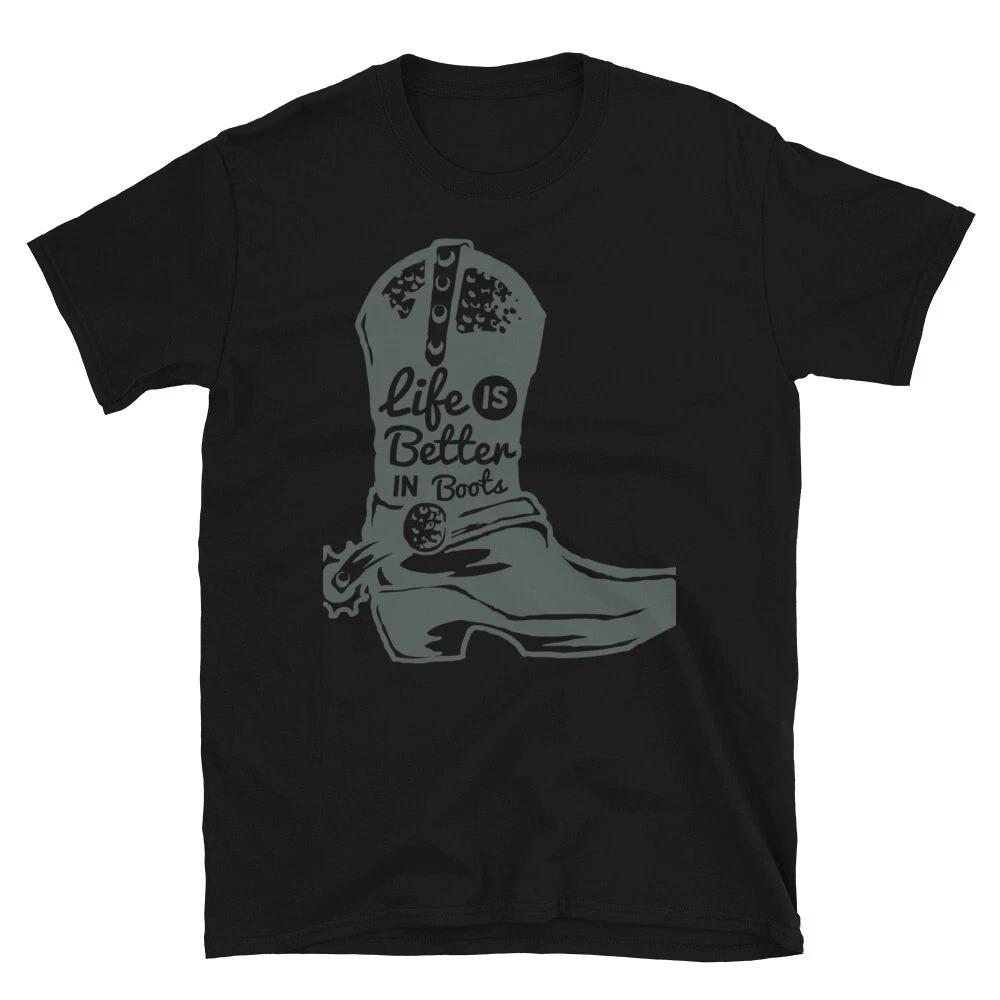 Life Is Better In Boots Graffiti Activism Classic Fit T-Shirt XL