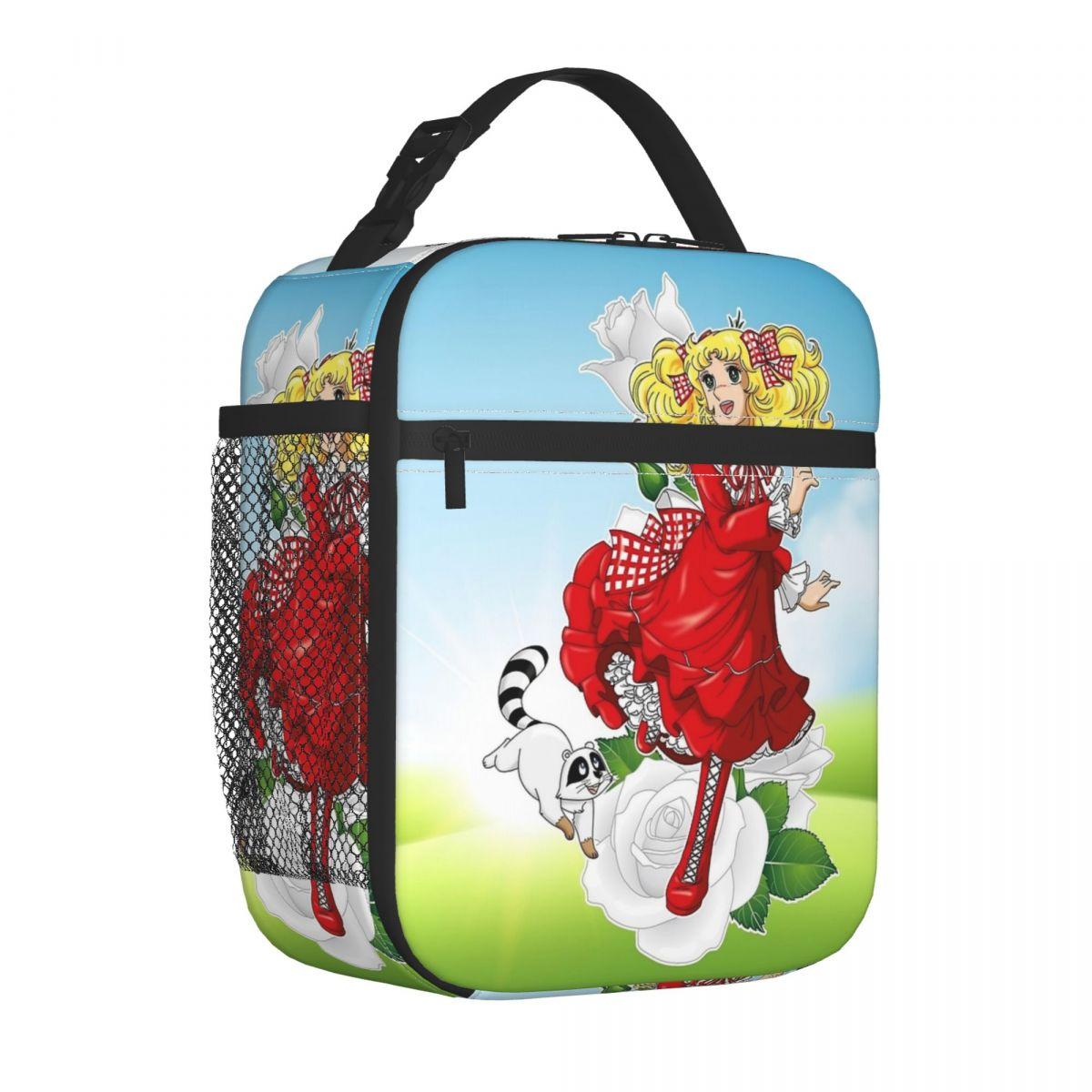 Candy Candy & Klin Summer Anime Insulated Lunch Bag Cooler Bag Reusable High Capacity Tote Lunch Box Food Handbags Beach Travel One Size