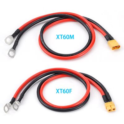 XT60 Female/Male To M8 Automotive Suitable Cable 10AWG SC Tin Plated Copper Terminal Silicone Tin Plated Copper Wire 50CM