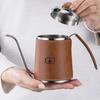 304 Edelstahl Kaffeekanne Praktische Braune Schwanenhalskanne Für Ein Glattes Kaffee-Aufgießerlebnis