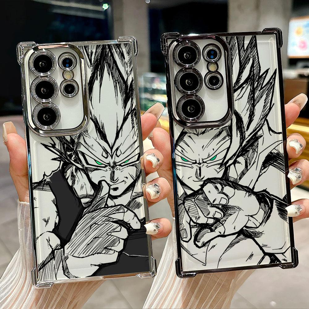 Cover Anime Dragon Ball per Galaxy S26 Ultra Custodia Telefono GOKU VEGETA per Samsung S26 S25 S24 S23 S21 Ultra S20 FE S25 Plus Cover