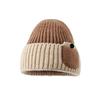 Korean Version of Autumn and Winter New Hat for Women Japanese Design Sense Winter Warm Knitted Wool Hat Fashionable Versatile Pullover Hat