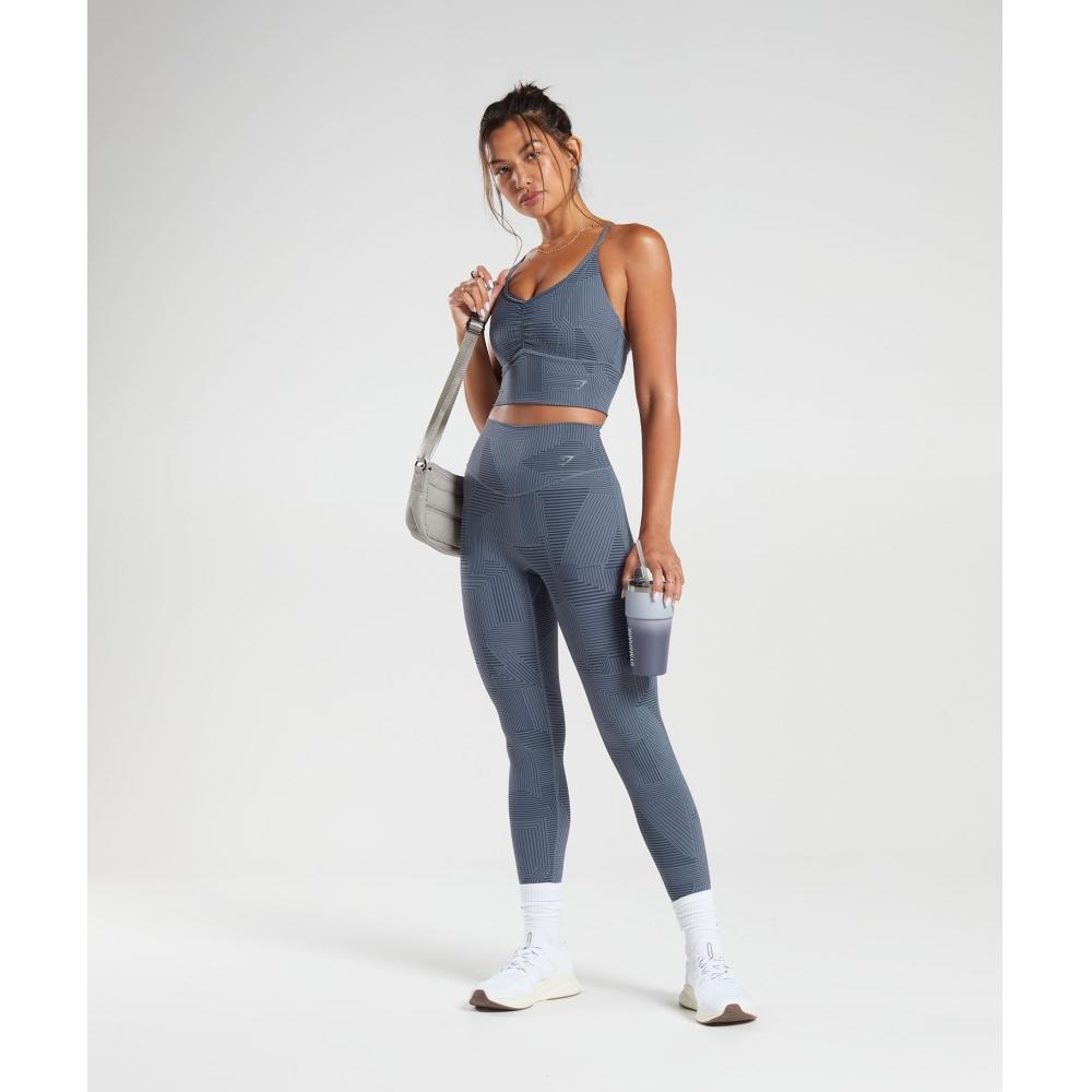 Gymshark Elevate Leggings Evening Blue B3a6m Ub0g