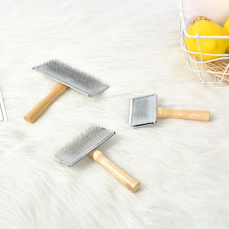 

10 20 30 шт. оптовая продажа расчески для ухода за кошками из нержавеющей стали с деревянной ручкой щетка для удаления волос с собаками расческа для удаления шерсти домашних животных