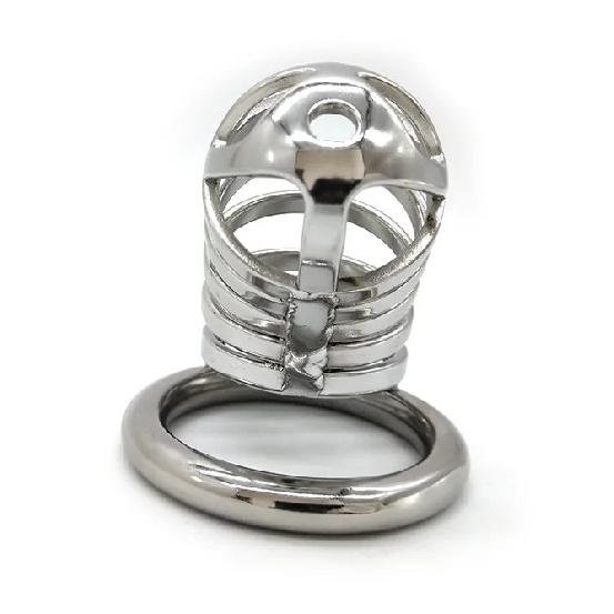 FRRK-12 Stainless Steel Cock Cage Comfortable Chastity Device Penis Lock Sex Tool BDSM with Accessories for Man