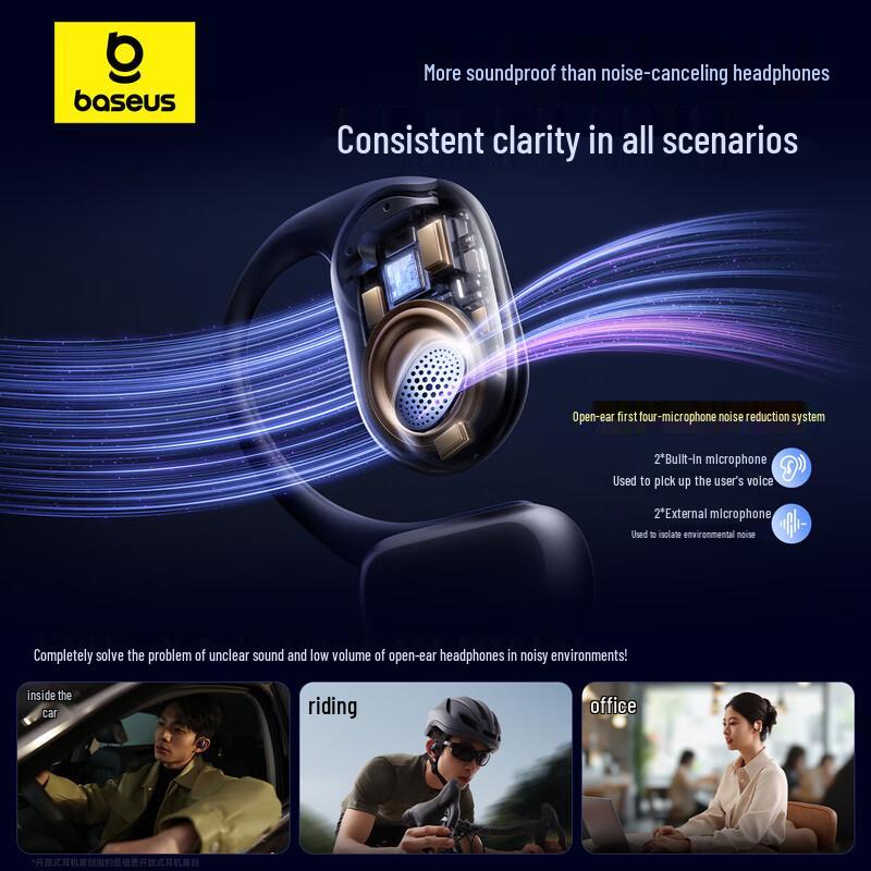 Baseus Eli Sport Open-Ear Bluetooth Headphones