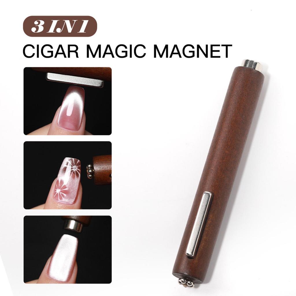3 In 1 Multifunctional Strong Cat Eye Magnet UV/LED Gel Nail Magnetic Stick for Nail Art Design Manicure Special Tools