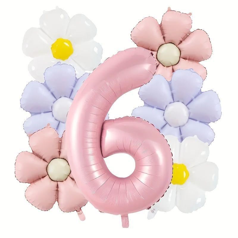 Daisy-themed Daisy Balloon Set for Children's Birthday Party and First Birthday Decorations