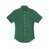Polo SS24 Сорочка з коротким рукавом з бавовни, washed, з вишивкою логотипу-поні, чоловіча, зелена 710755879-002