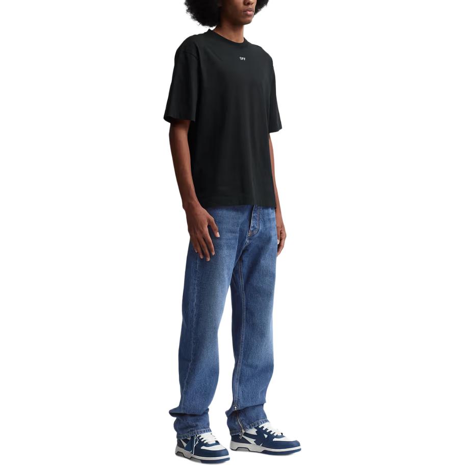 Off-White Tomboy T-Shirt Black Women Tops Black White OWAA072R20H840951001