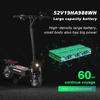 New E-scooter Q7Pro Escooter 3200W Dual Motor 52V19AH Battery Dual Drive 10 Inch Adult E-Scooter Silent Tire Foldable Electric Scooter