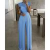 Summer Jumpsuits Sexy Elegant Sleeveless European and American Women's Lace Stitching Jumpsuit