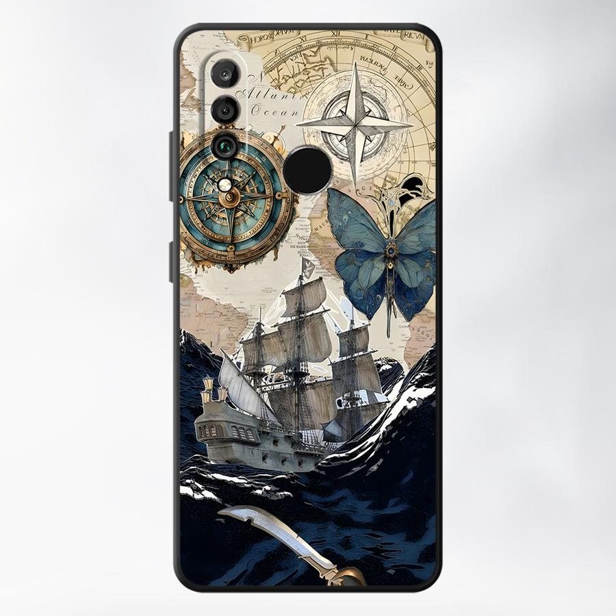 

Retro Pattern Funda Phone Cover Case for Huawei P30 P20 Pro P Smart 2019 P20 P40 Lite P20 Lite 2018 Huawei P30 Pro