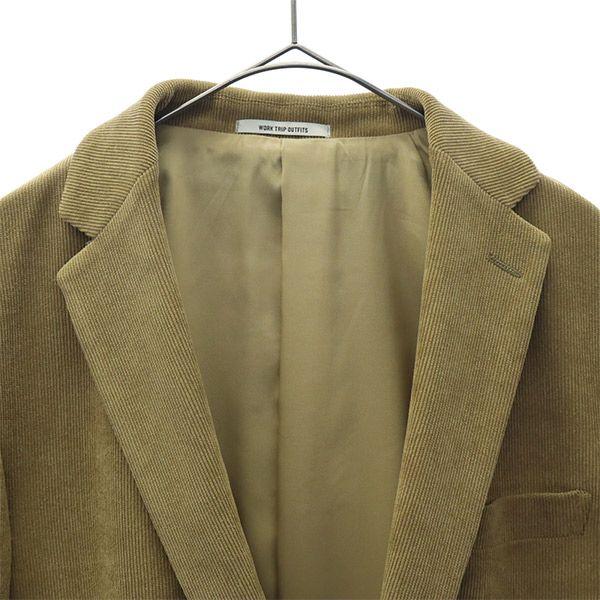 WORK TRIP OUTFITS Corduroy tailored jacket M Brown GREEN LABEL RELAXING Men's Used