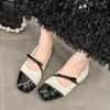 Moda 2024 Nuevos Zapatos de Salón con Lazo de Diseño para Mujer Moda Zapatos Planos de Cuero Brillante para Mujer Baile Ballet Fiesta Baile Nupcial Boda