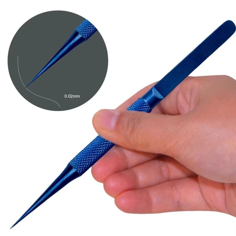 0.15mm Fine Tip Tweezers Stainless Steel Precision Repair Tools Durable Craft Tweezers
