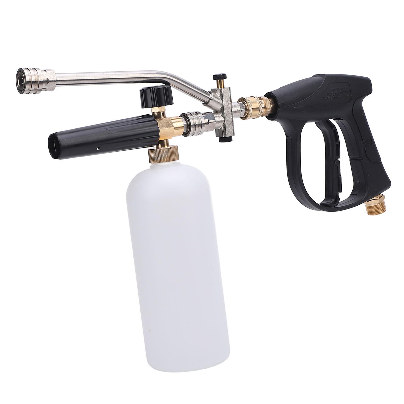 

Пеногенератор 4000 PSI 1 л емкость с 2 интерфейсами для подключения 1/4 дюйма насадка пенопистолет для мойки высокого давления комплект для