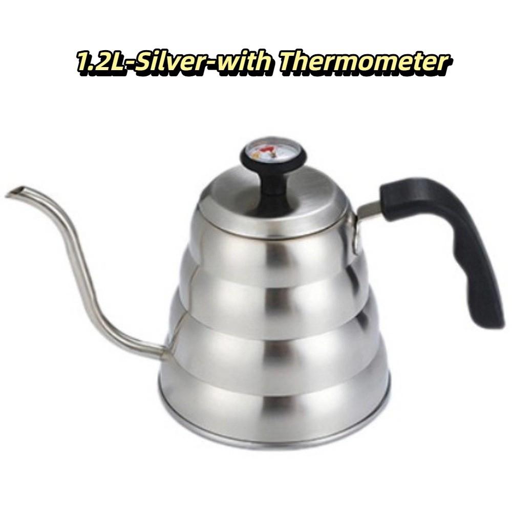 304 Stainless Steel Gooseneck Kettle Long Narrow Spout Drip Coffee Kettle  Tea Brewing
