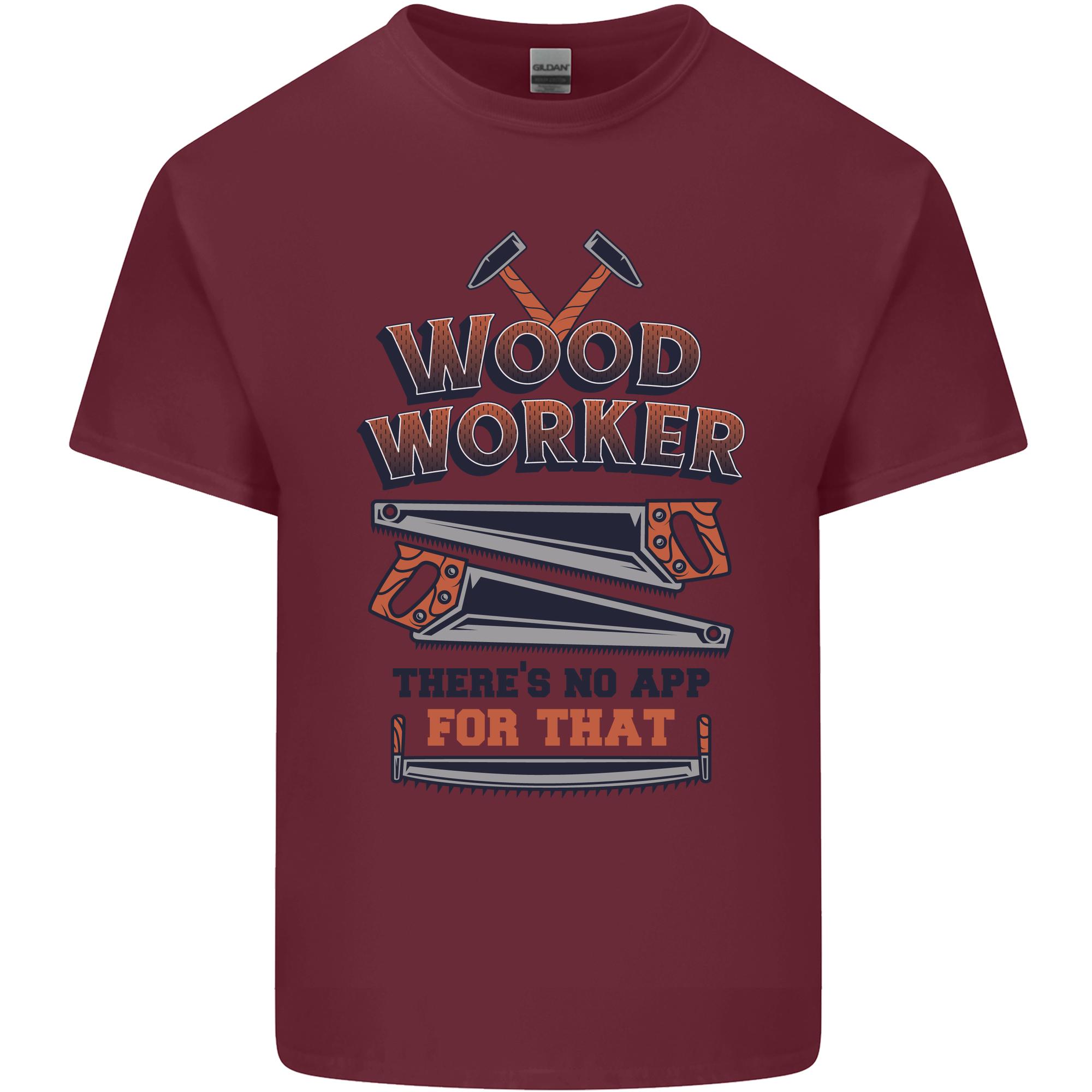 Carpenter Woodworker No App For That Unisexs Light Cotton TShirt S