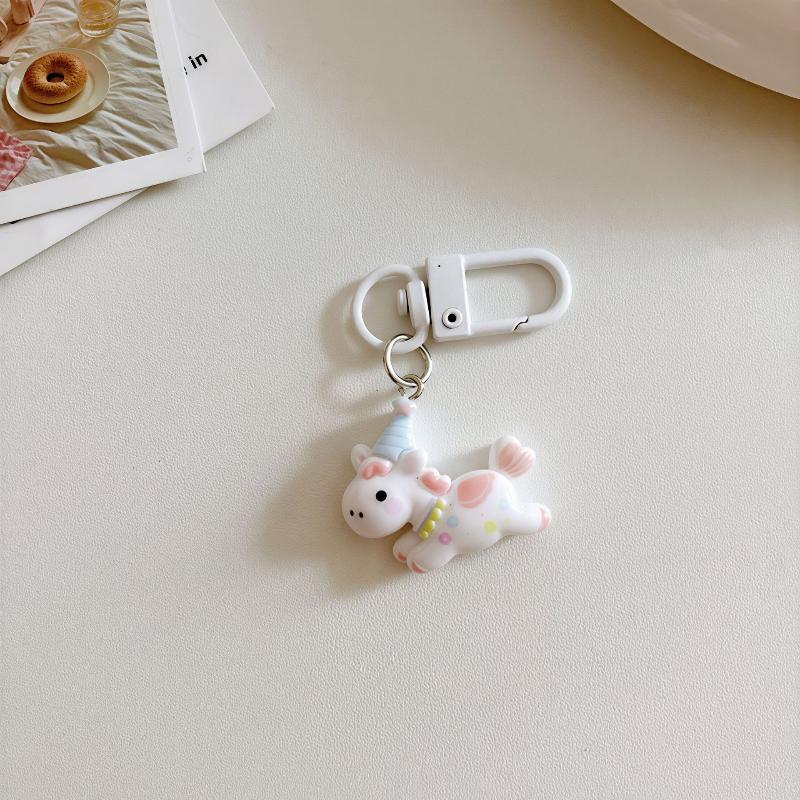 Cute Cartoon Pony Keychain Kawaii Year Of The Horse Decoration Creativity Horse Backpack Pendant Accessories  Year Gift
