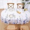 Floral Tablecloth Oval, Watercolor Wildflower Table Cloth, Spring Summer Waterproof Polyester Fabric Wrinkle Free Tablecloths for Outdoor, Picnic,